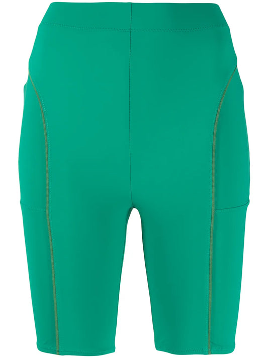 Contrasting Pipe-Trim Shorts