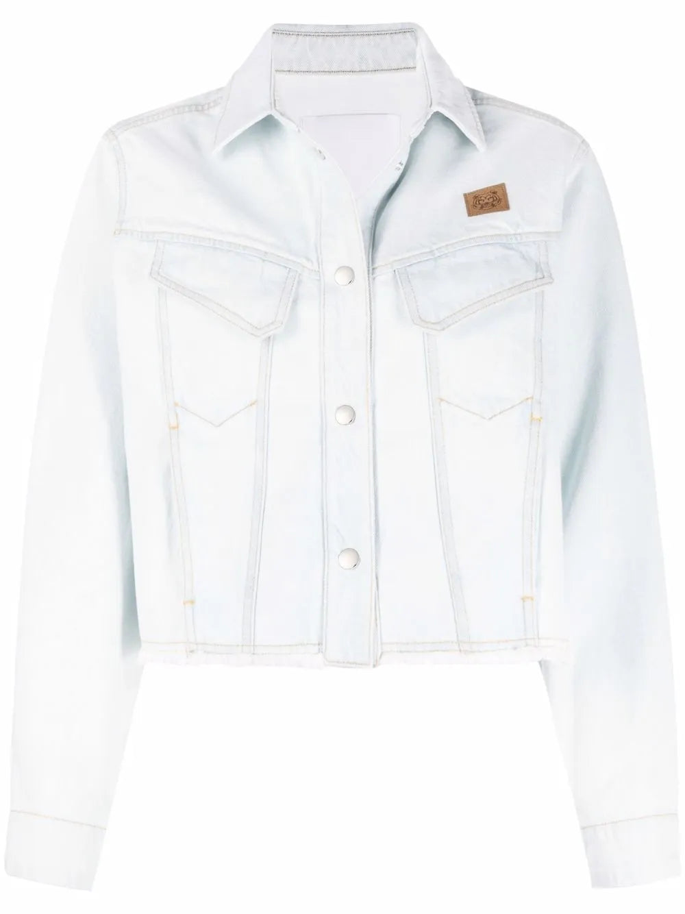 K-Tiger Cropped Denim Jacket