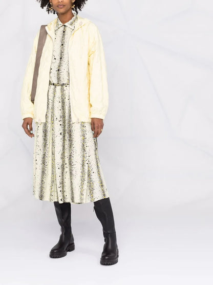 Diamond-Quilted Silk-Blend Jacket