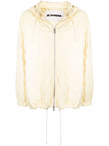 Diamond-Quilted Silk-Blend Jacket