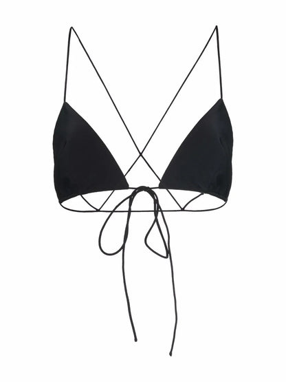 Triangle Cross-Strap Bikini Top