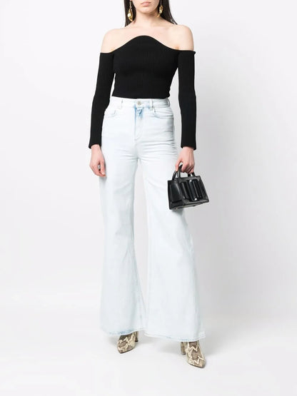 High-Waist Wide-Leg Jeans