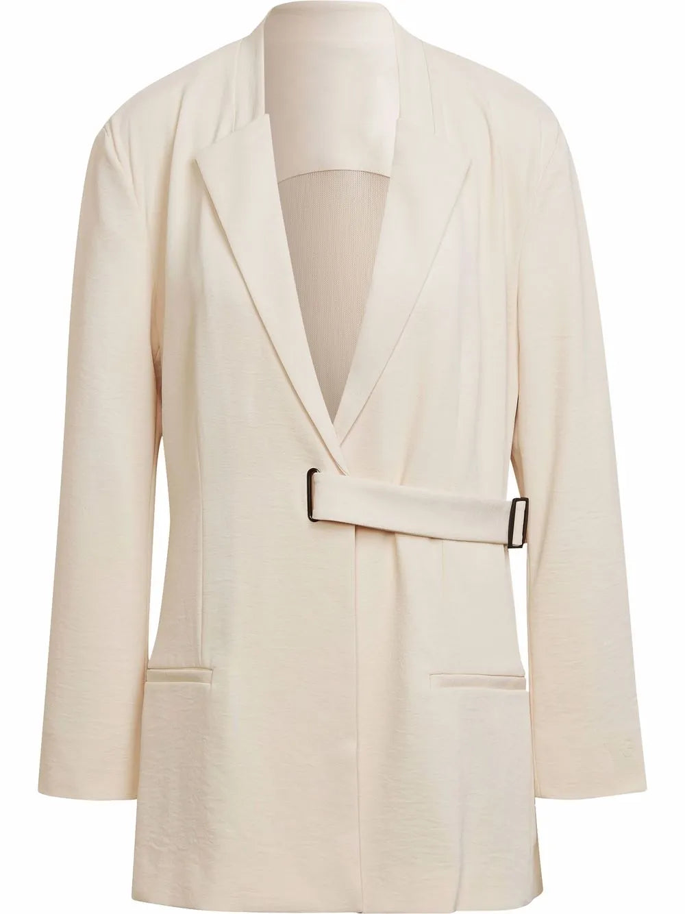 Oversized-Belted Blazer