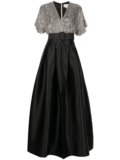 Simone Sequin-Embellished Gown