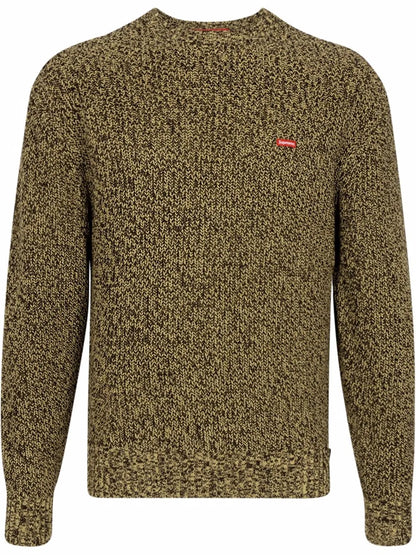 Melange Rib Knit Sweatshirt