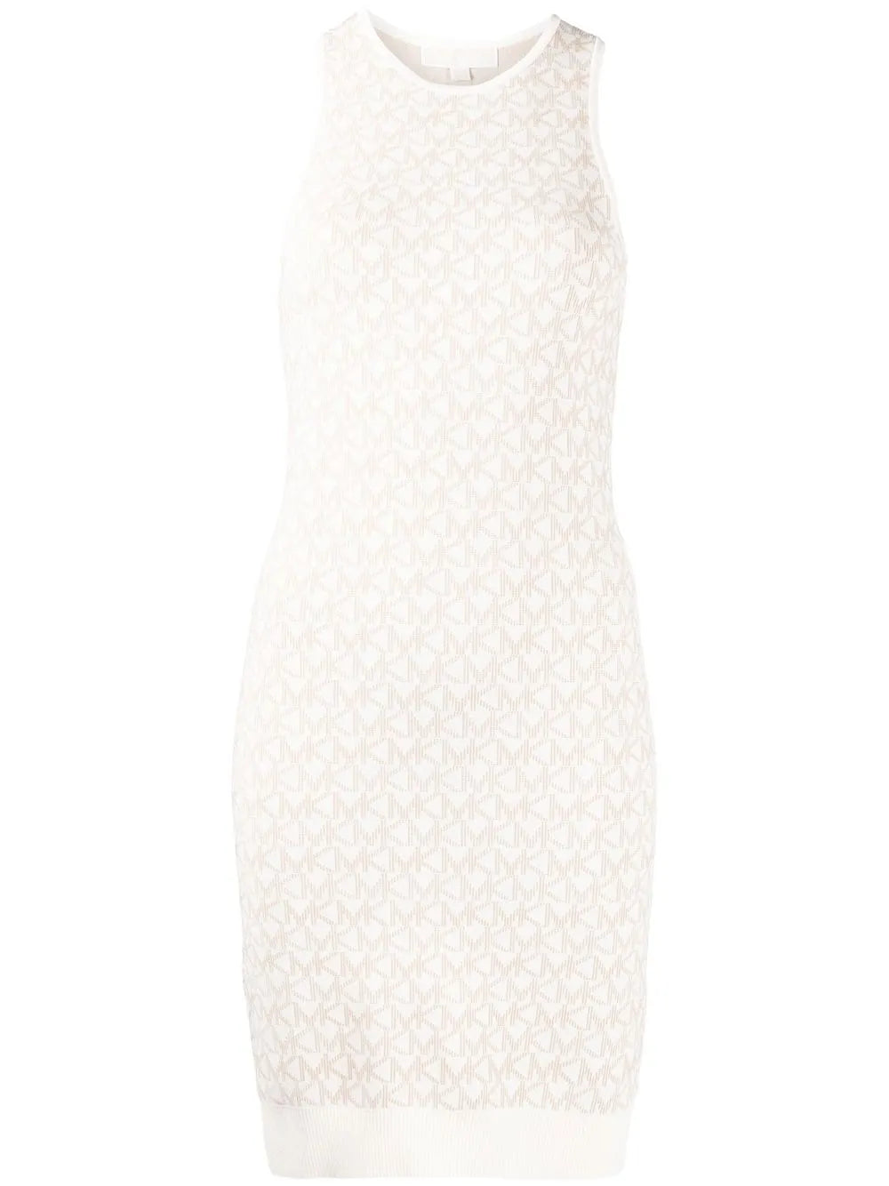 Logo Jacquard Knitted Mini Dress