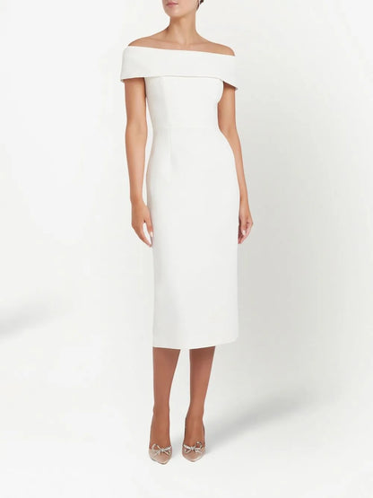 Amore Off-Shoulder Midi Dress