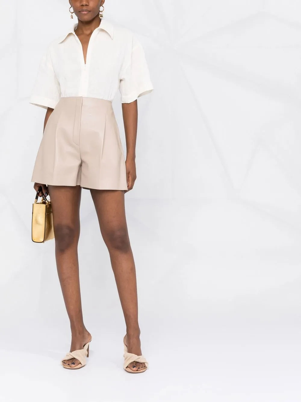 High-Waisted A-Line Shorts