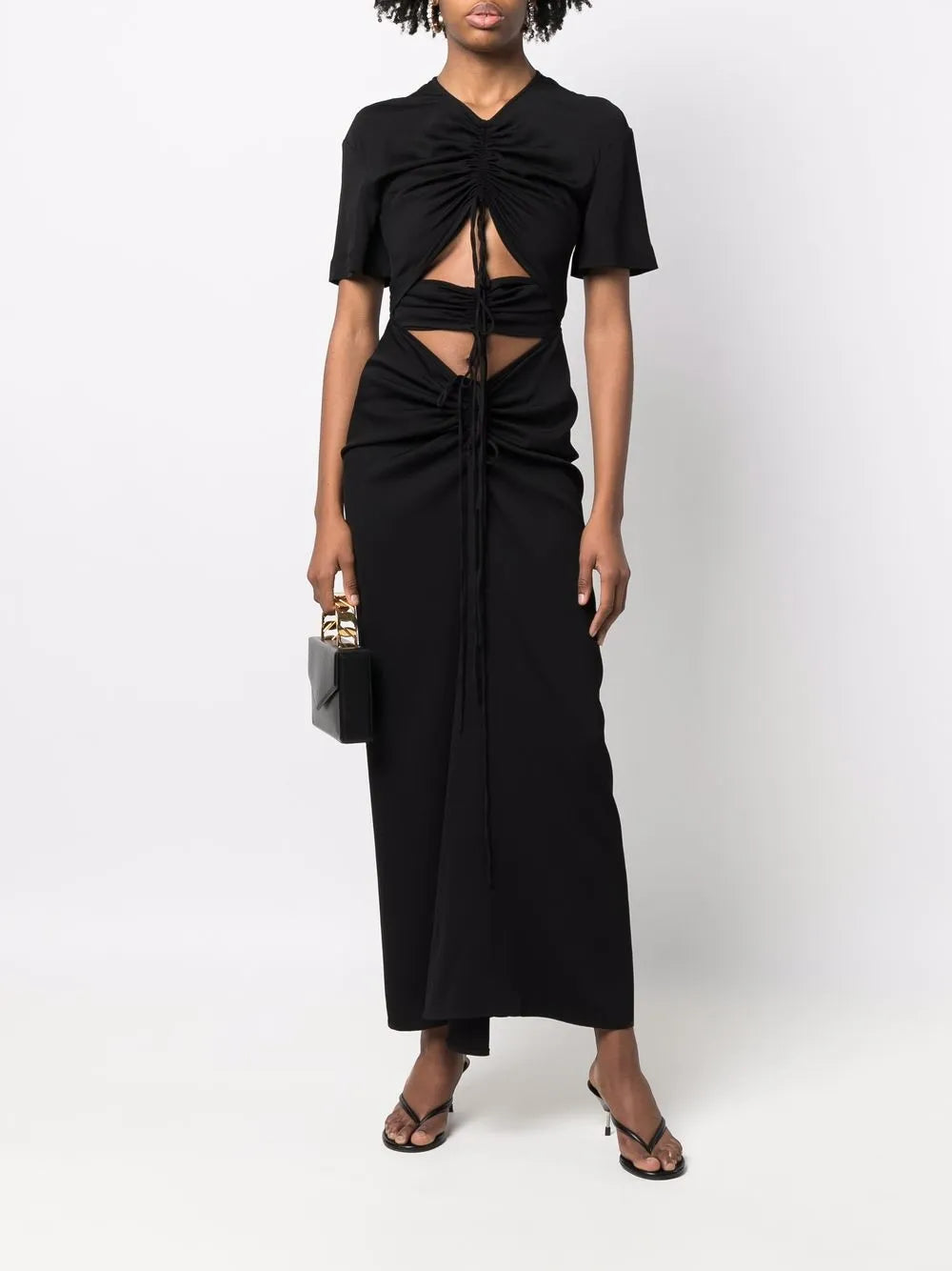 Ruched Panelled T-Shirt Dress