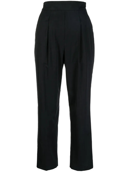 High-Rise Straight-Leg Trousers