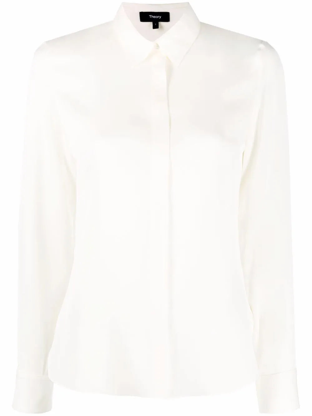 Long-Sleeve Silk Shirt
