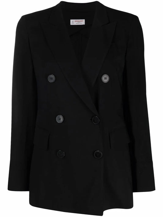 Double-Breasted Button Blazer