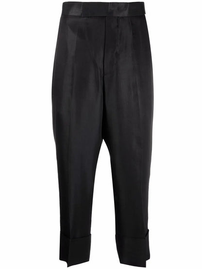 High-Rise Cropped Trousers
