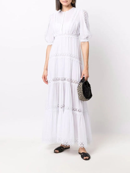 Nadine Lace-Detail Maxi Dress