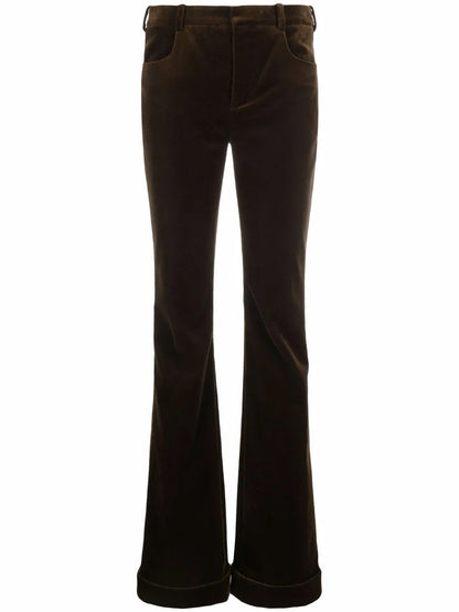 Flared Velvet Trousers