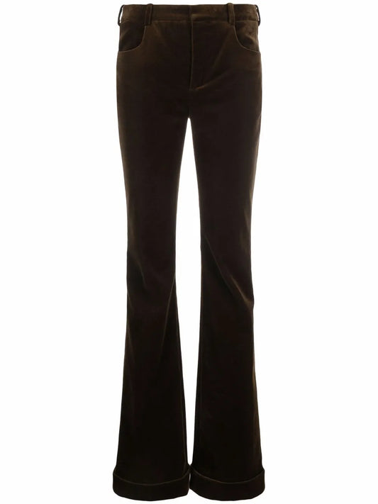 Flared Velvet Trousers