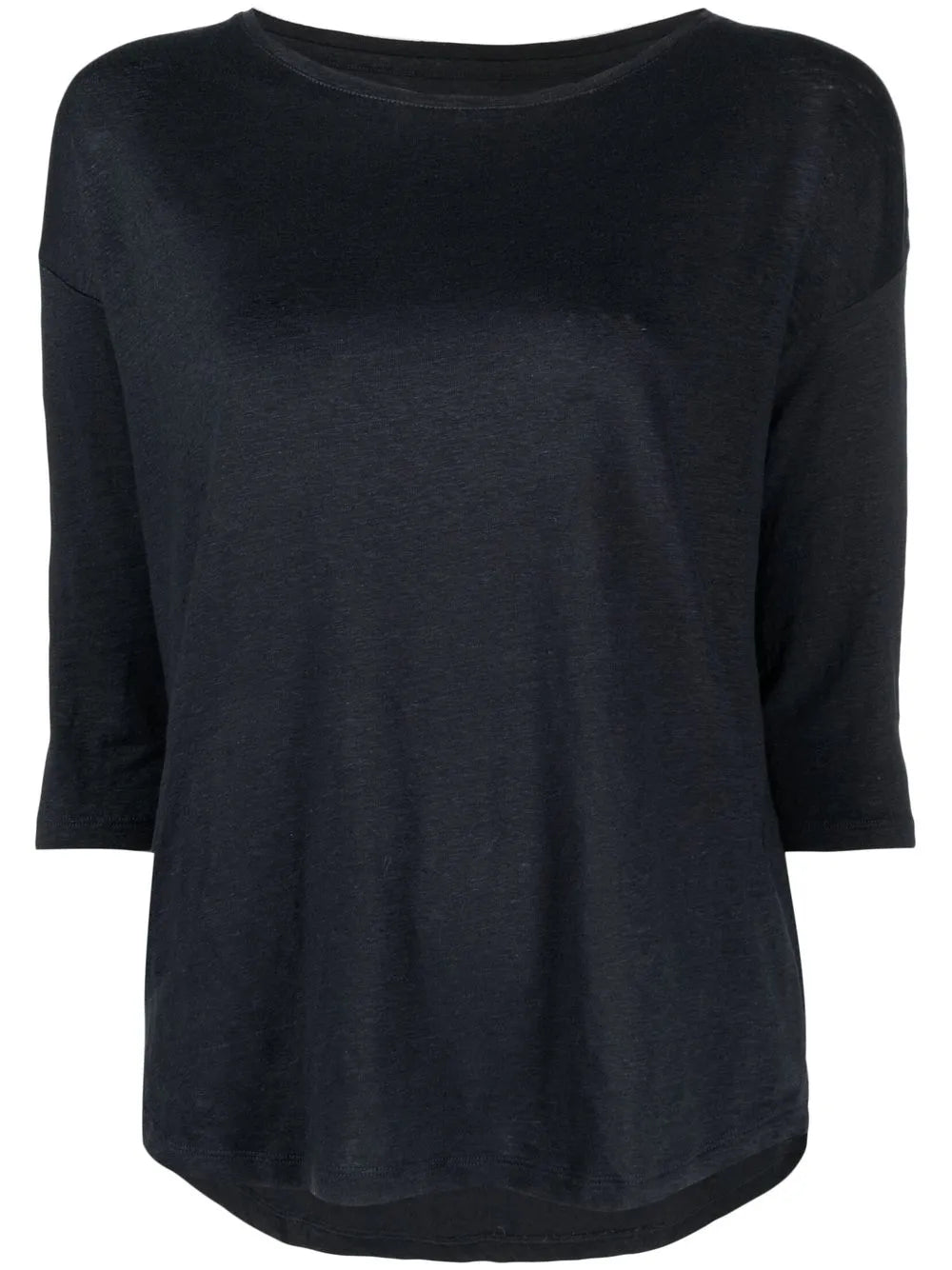 Scoop-Neck Fine-Knit Top