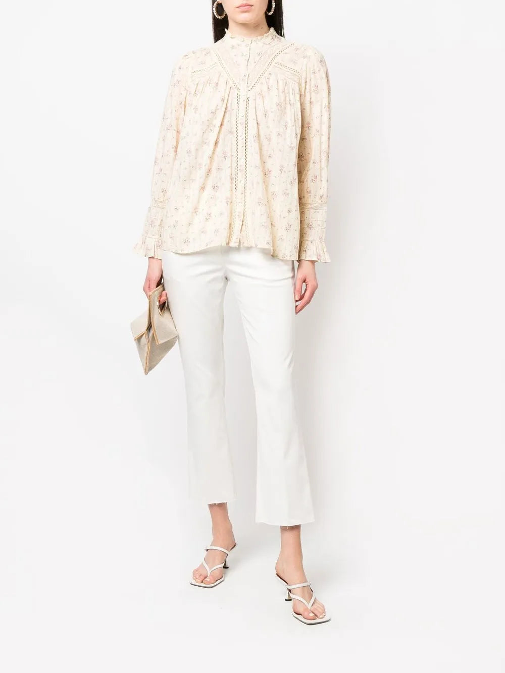 Mid-Rise Cropped Trousers