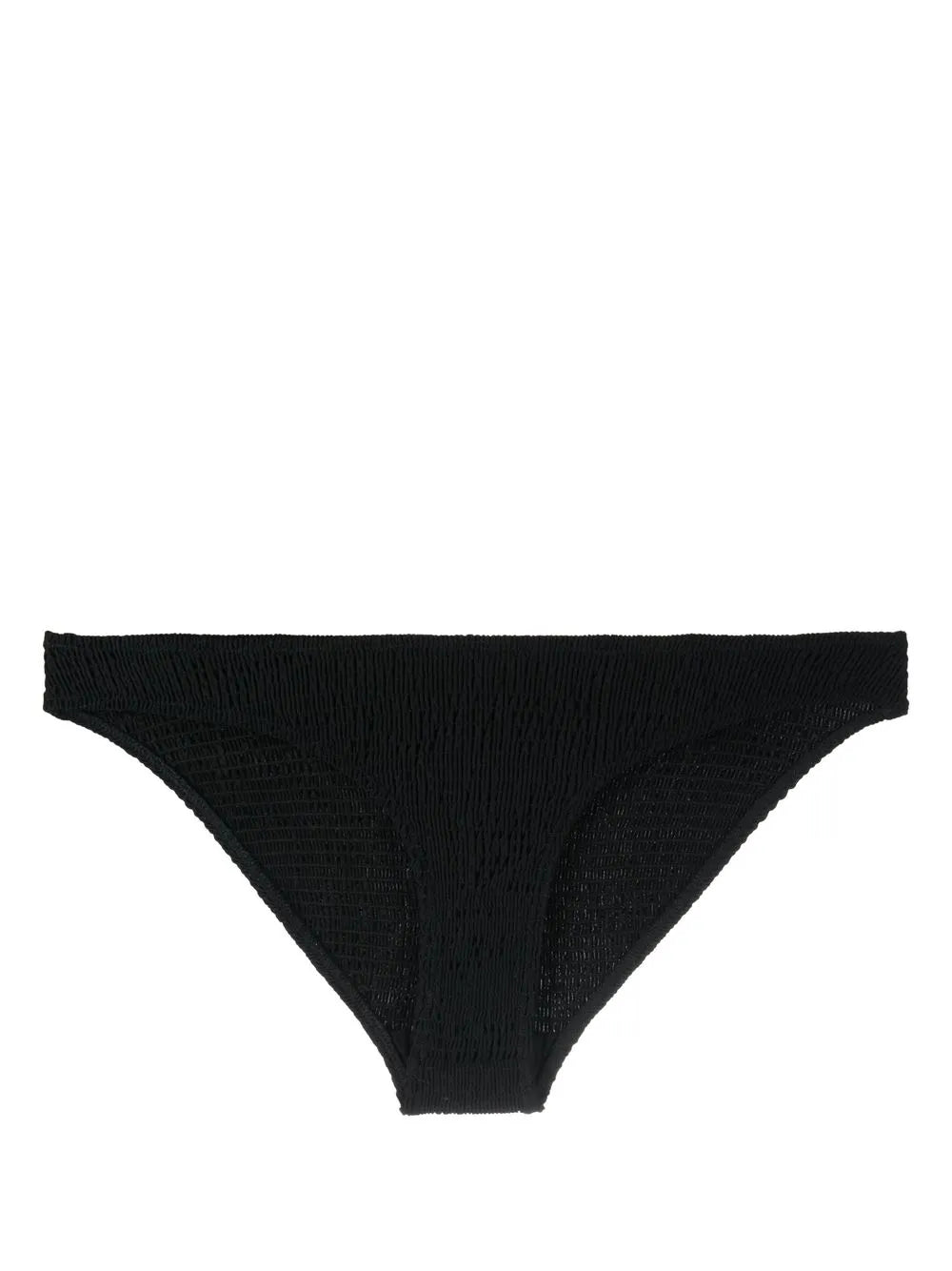 Smocked-Finish Bikini Bottoms