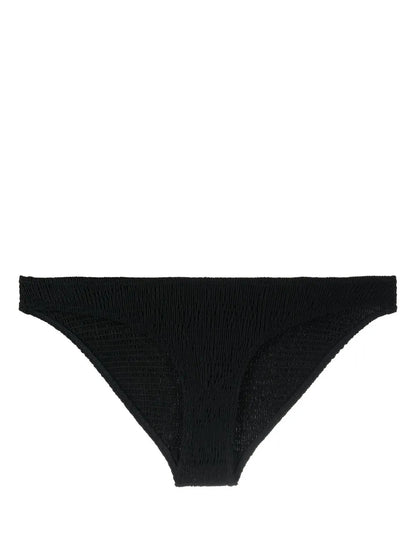 Smocked-Finish Bikini Bottoms