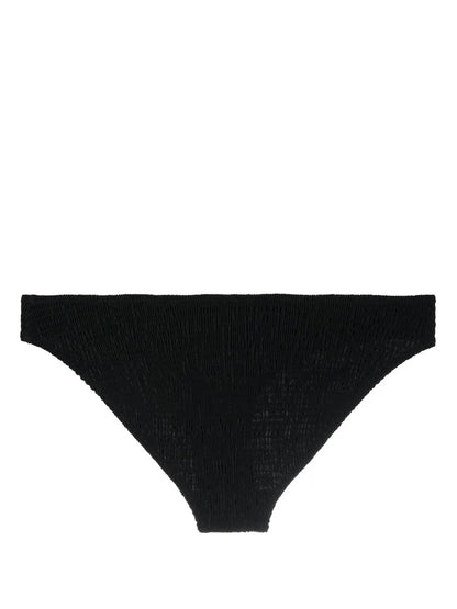 Smocked-Finish Bikini Bottoms