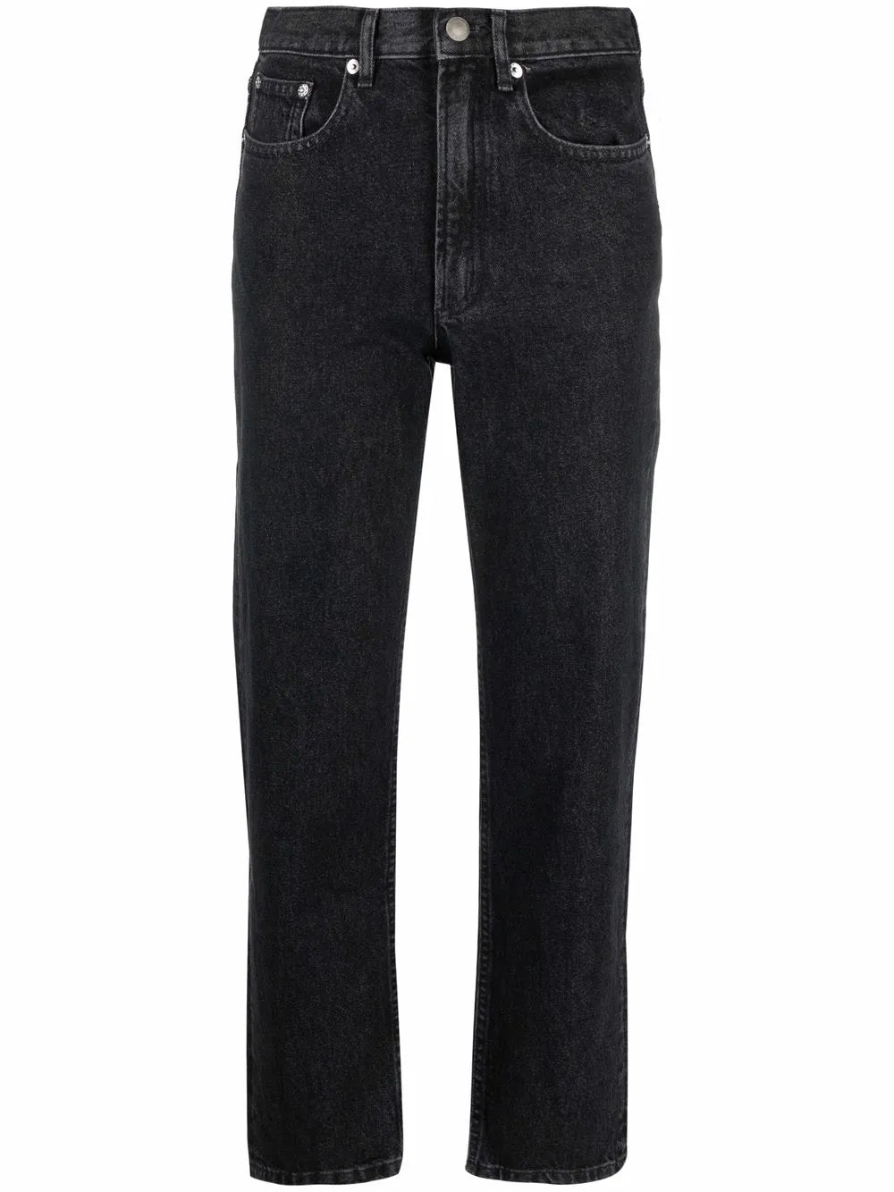 Mid-Rise Straight-Leg Denim Jeans