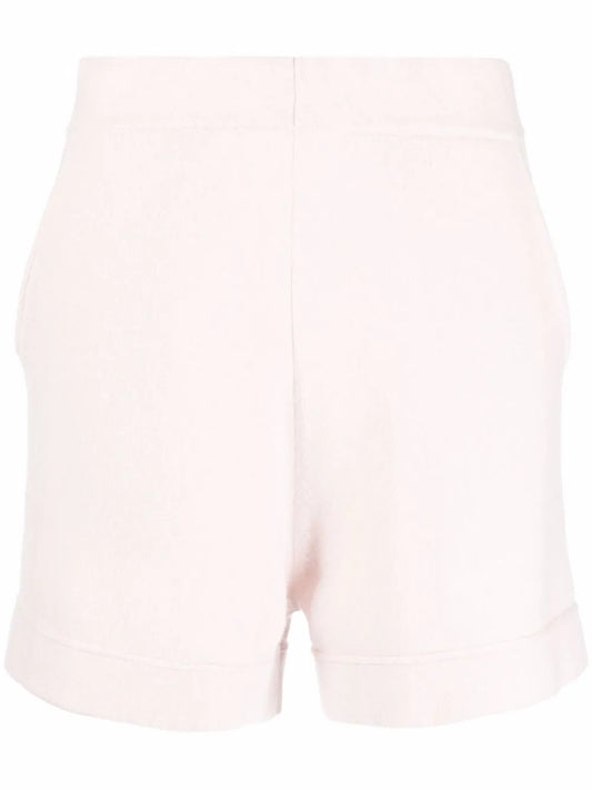 High-Waisted Knitted Shorts