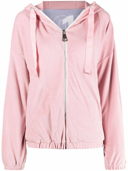 Zip-Up Drawstring Hoodie