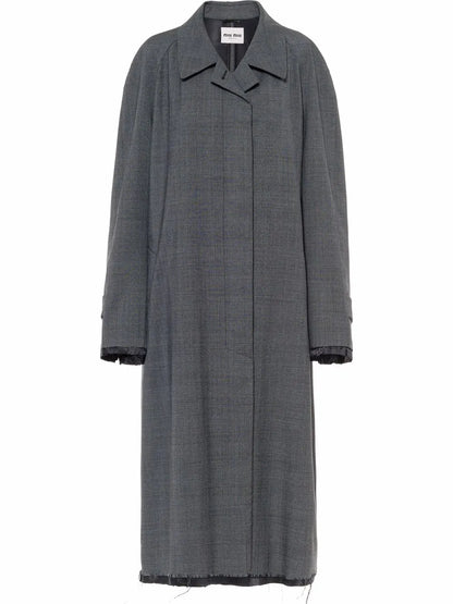Prince Of Wales Check Wool Coat