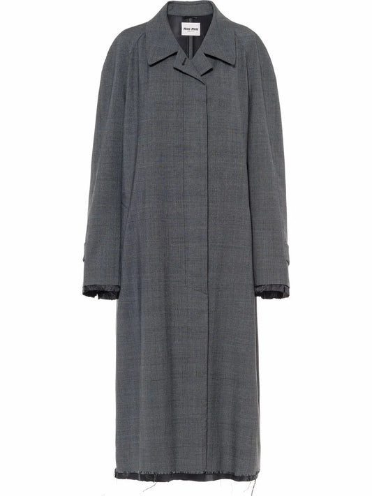 Prince Of Wales Check Wool Coat