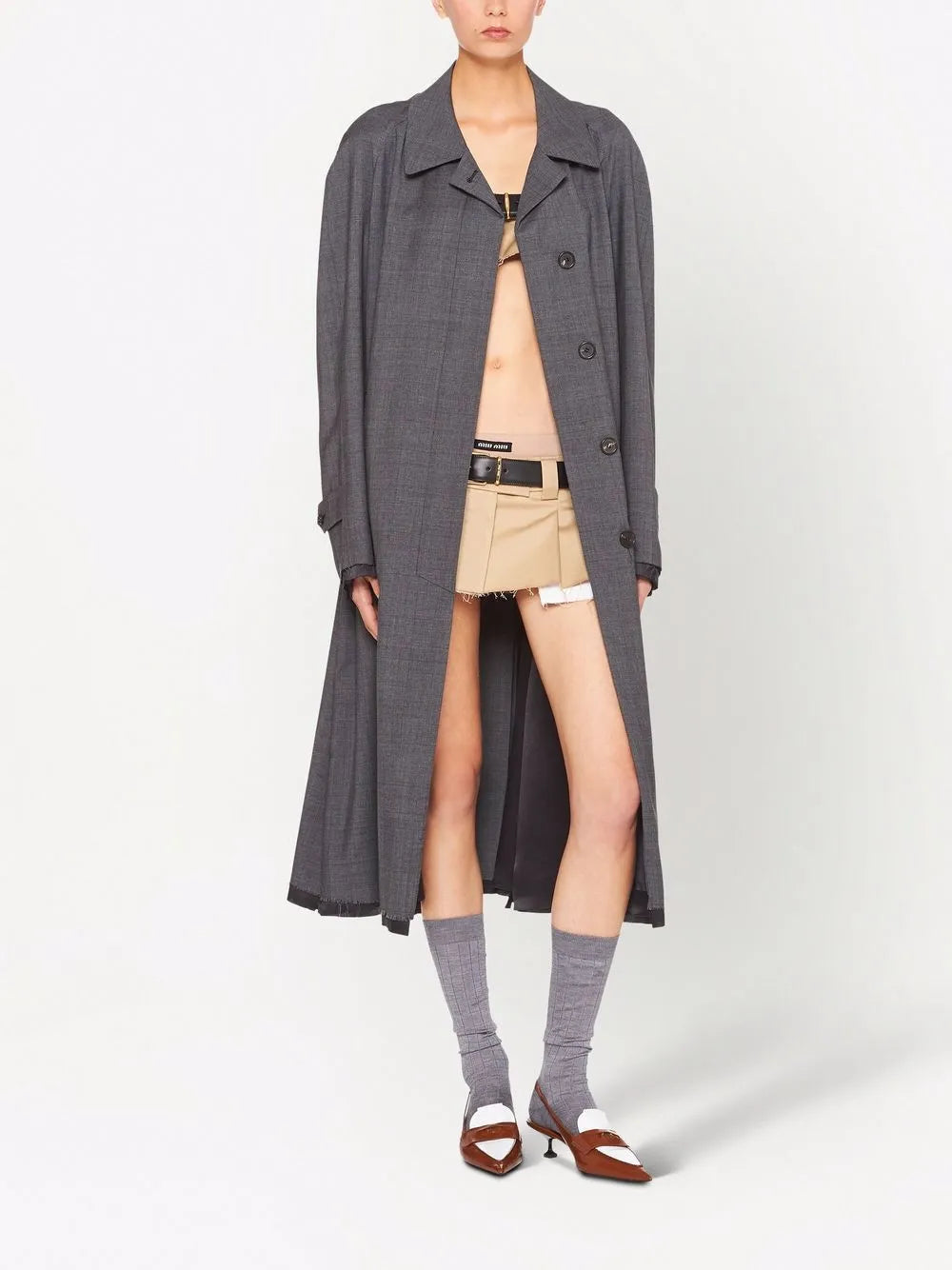 Prince Of Wales Check Wool Coat