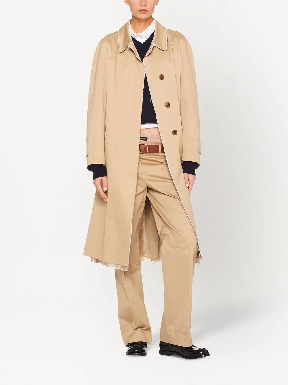 Single-Breasted Chino Coat
