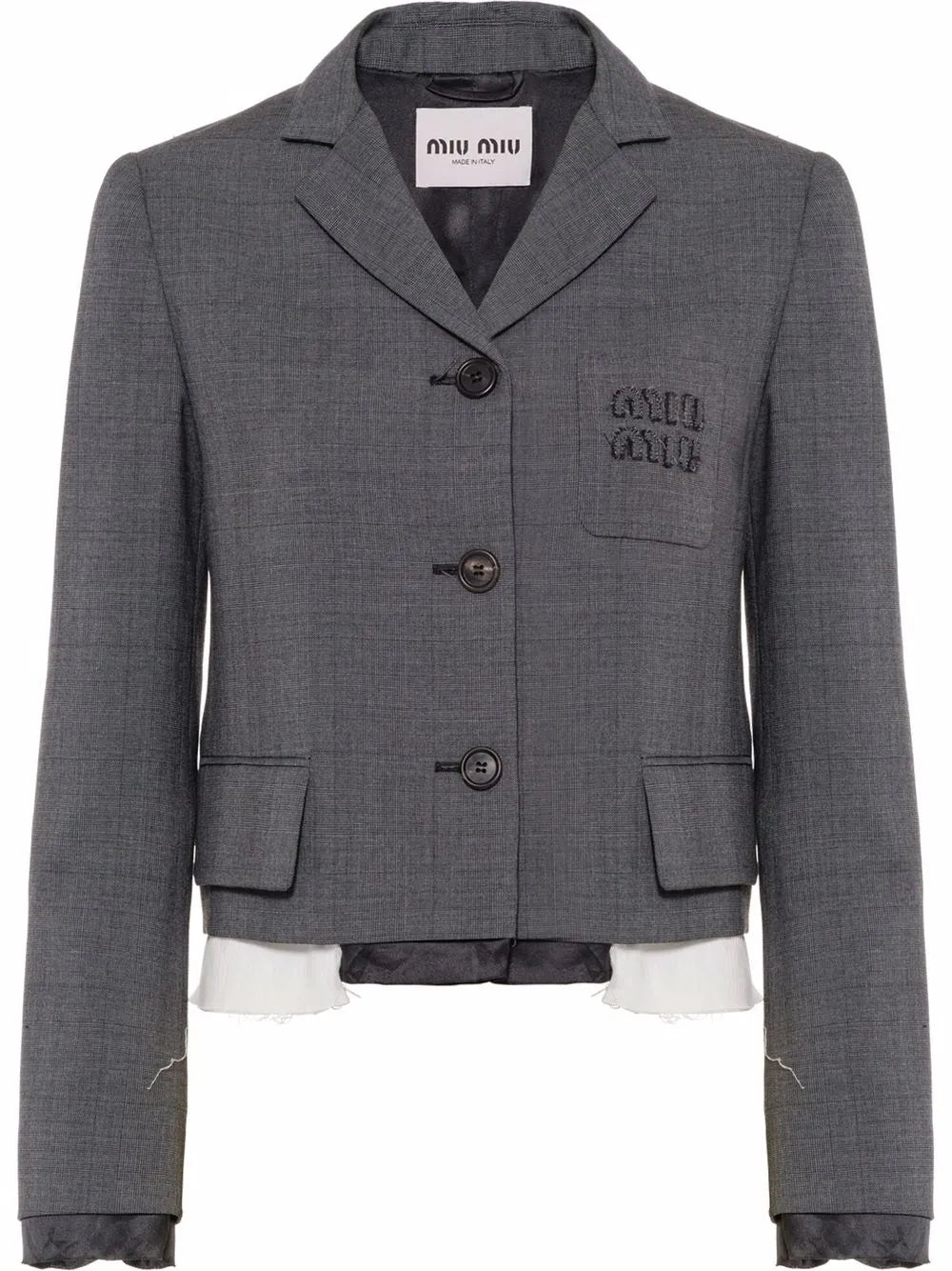 Single-Breasted Prince Of Wales Check Blazer