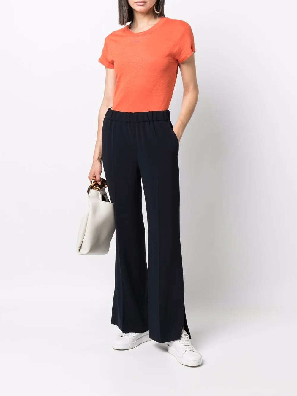 Wide-Leg Flared Trousers