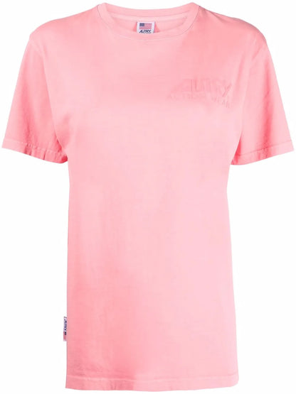 Embossed-Logo Cotton T-Shirt