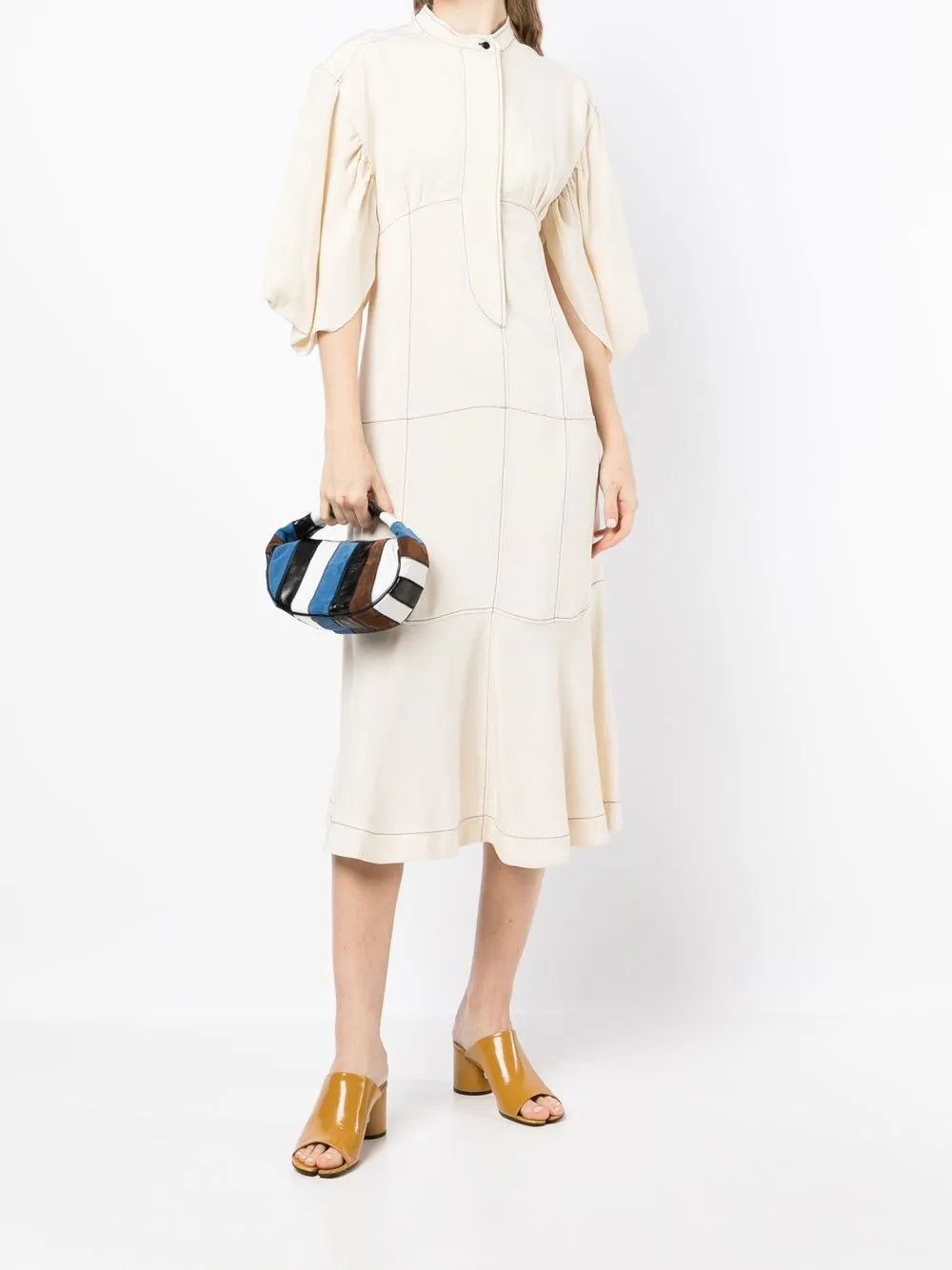 Highbrow Puff-Sleeve Woven Dress