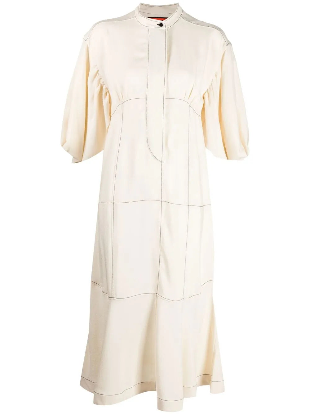 Highbrow Puff-Sleeve Woven Dress