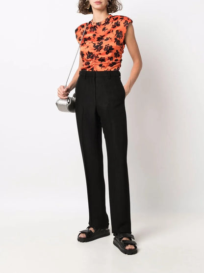 Tailored Straight-Leg Trousers