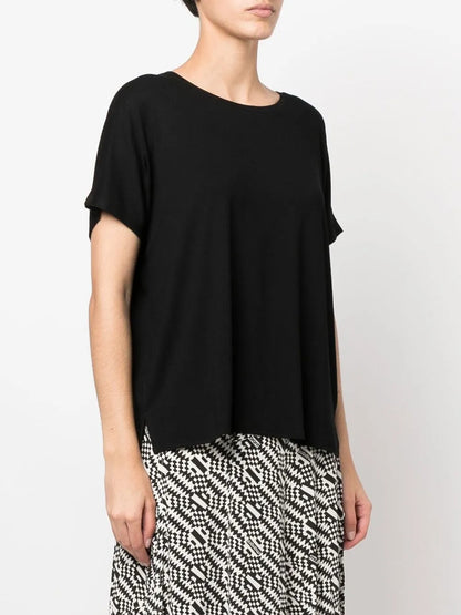 Round-Neck Stretch-Jersey T-Shirt