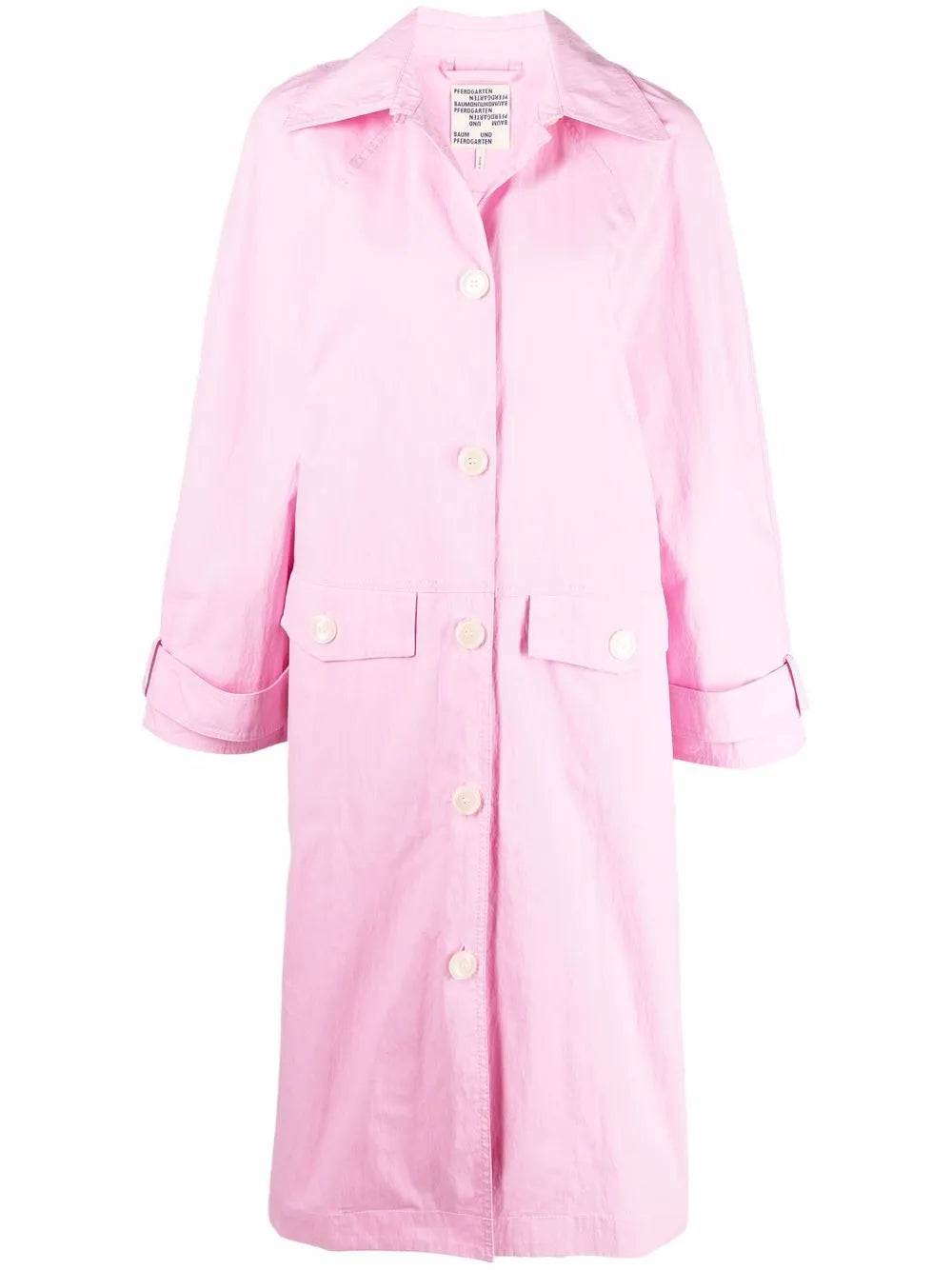 Point-Collar Trench Coat