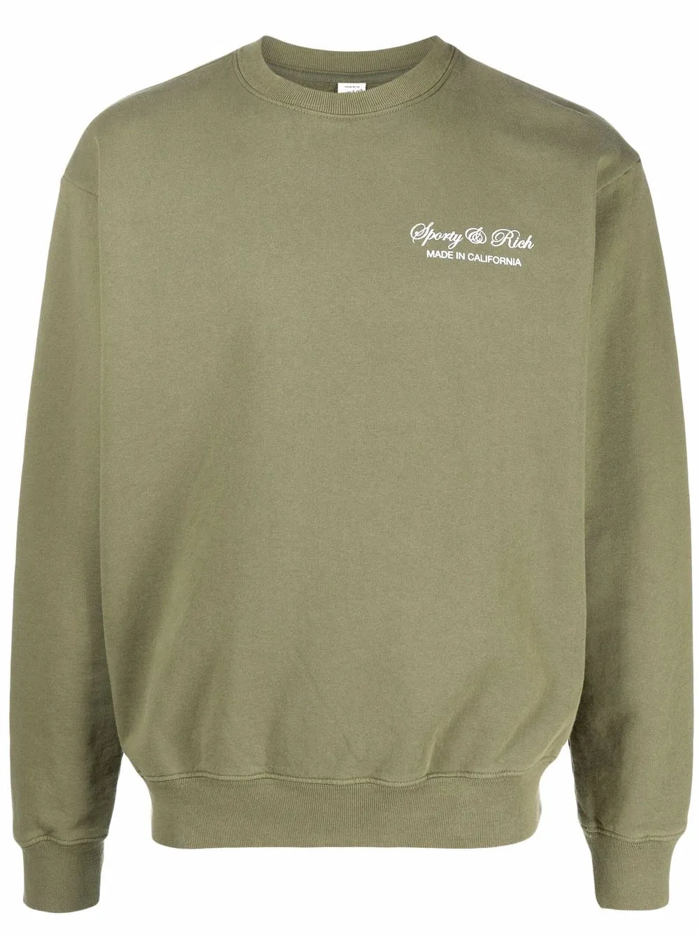 Script Logo-Print Cotton Sweatshirt