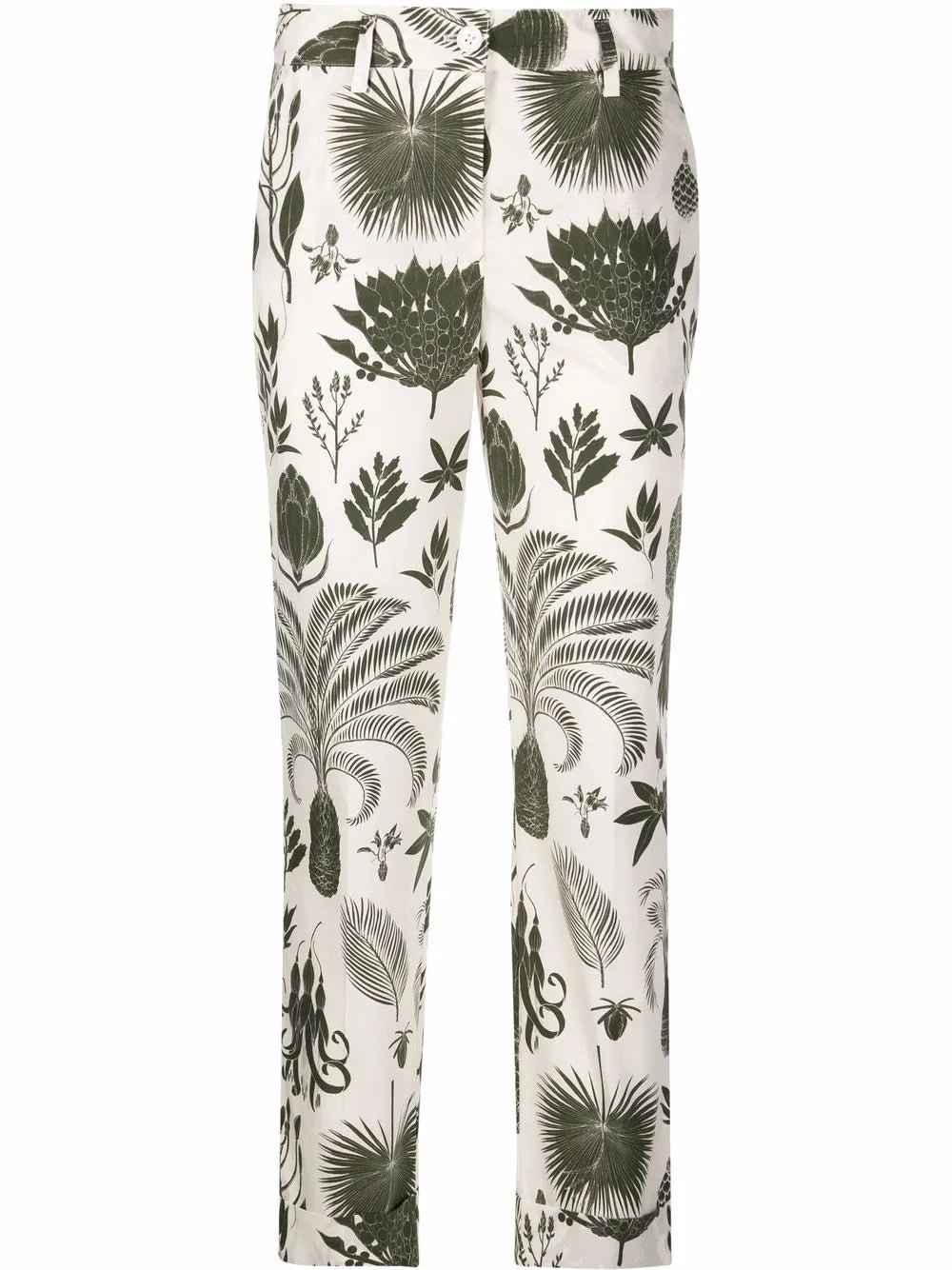 Graphic-Print Trousers