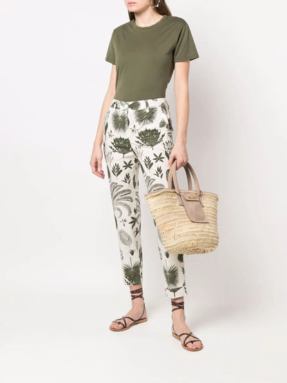 Graphic-Print Trousers