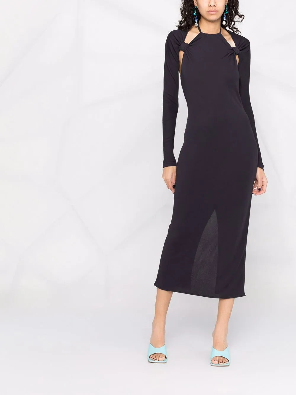 La Robe Nodi Knotted Cut-Out Dress
