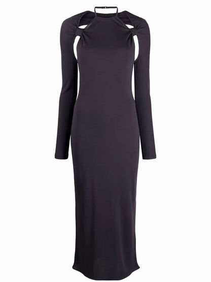 La Robe Nodi Knotted Cut-Out Dress