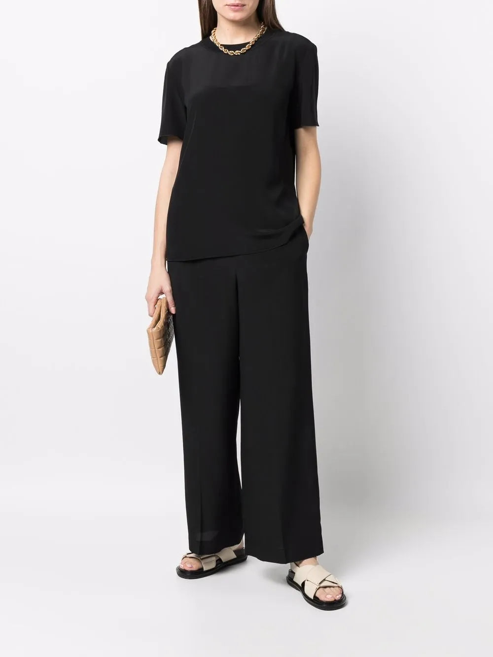 Rubin Ribbed-Trim Blouse