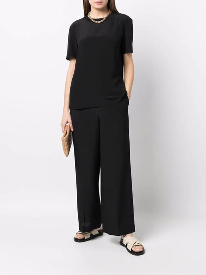 Rubin Ribbed-Trim Blouse