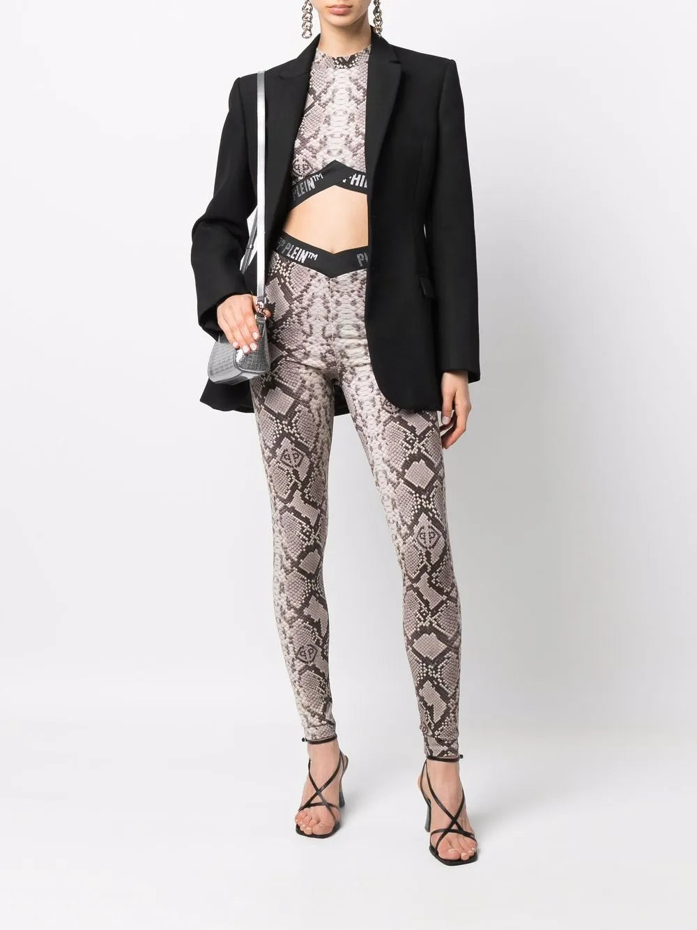 Snakeskin-Print Leggings