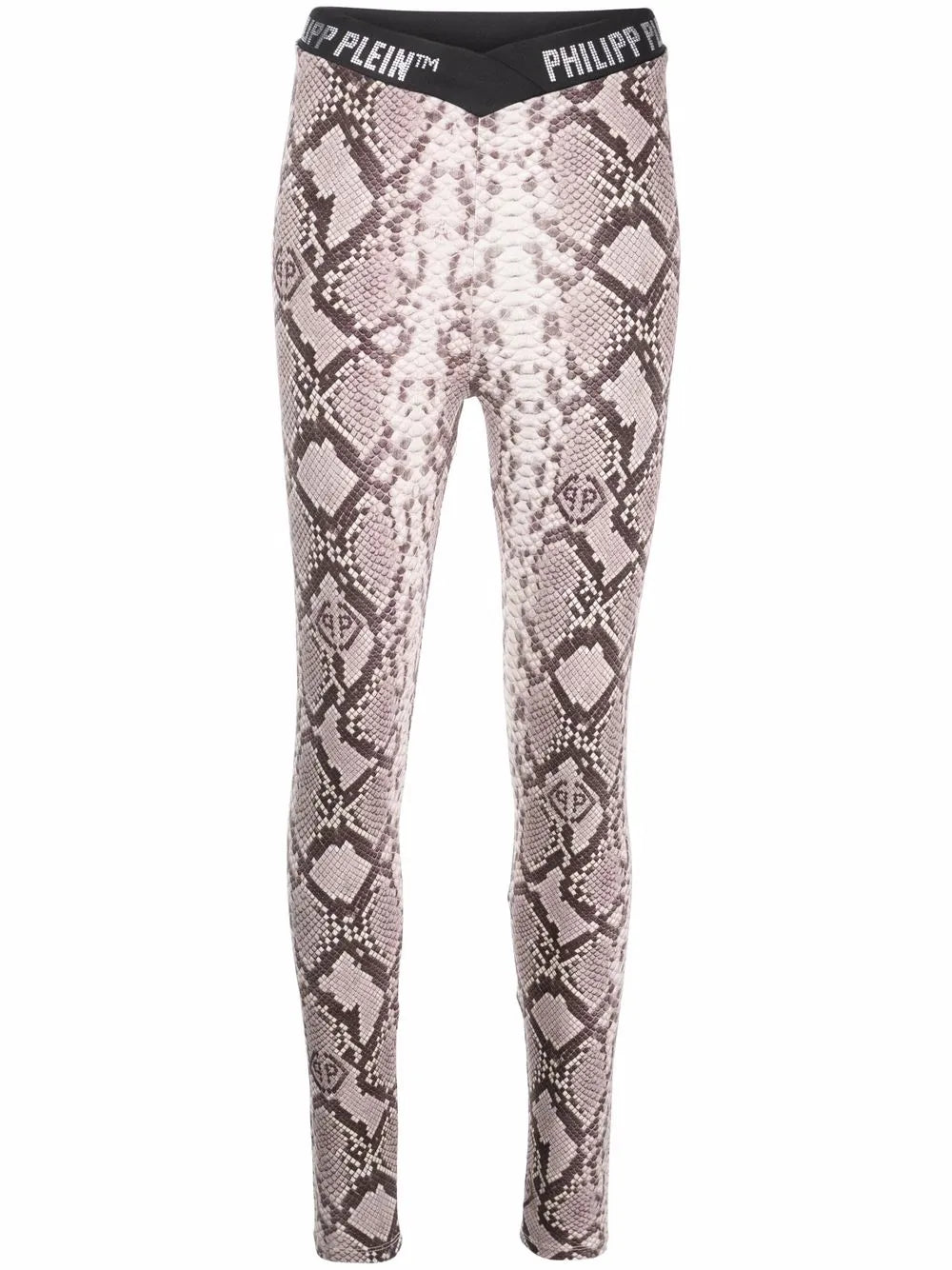 Snakeskin-Print Leggings