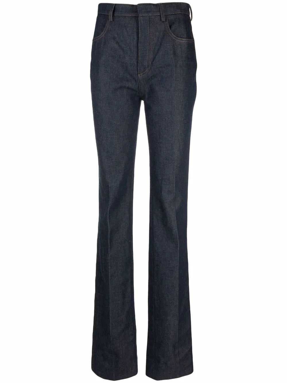 High-Waisted Bootcut Jeans